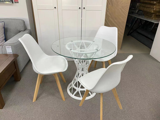 Sonia Dining Table with 3 Chairs