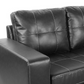 Dark Brown Corner Leather Lounge Suite